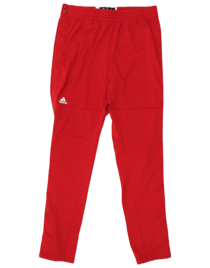 ADIDAS Mens Tracksuit Trousers 2XL  Red Polyester