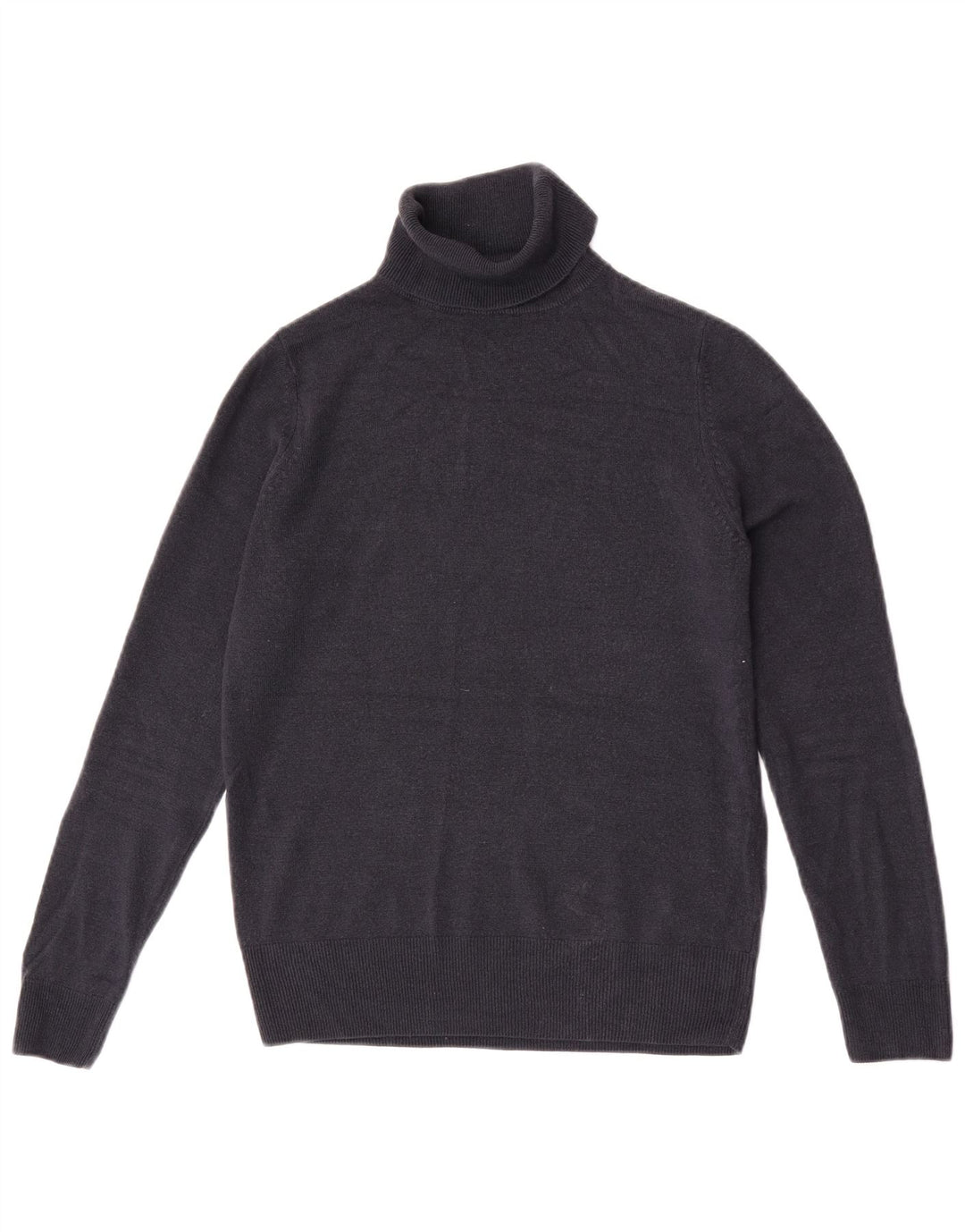 Marks & Spencer Womens Roll Neck Jumper Sweater UK 10 Small Navy Blue