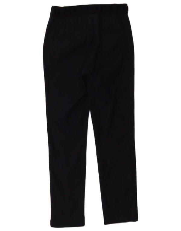 Zara Womens Slim Chino Trousers Small W26 L27 Black