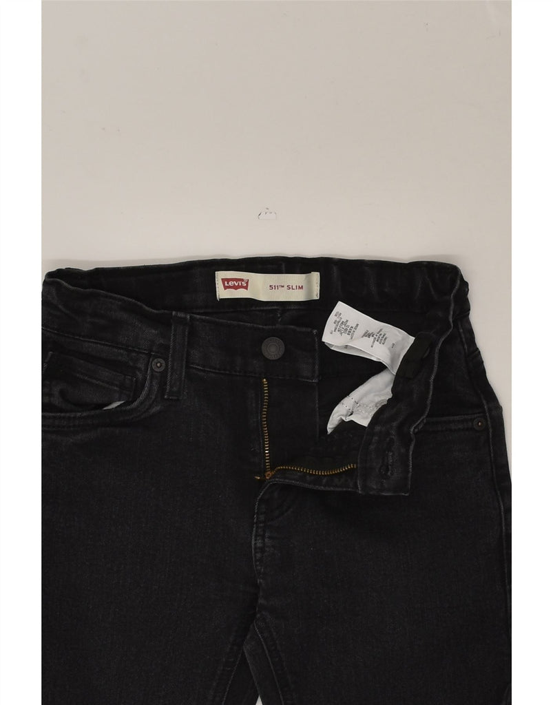 LEVI'S Boys 511 Slim Jeans 9-10 Years W25 L25 Black Cotton | Vintage Levi's | Thrift | Second-Hand Levi's | Used Clothing | Messina Hembry 