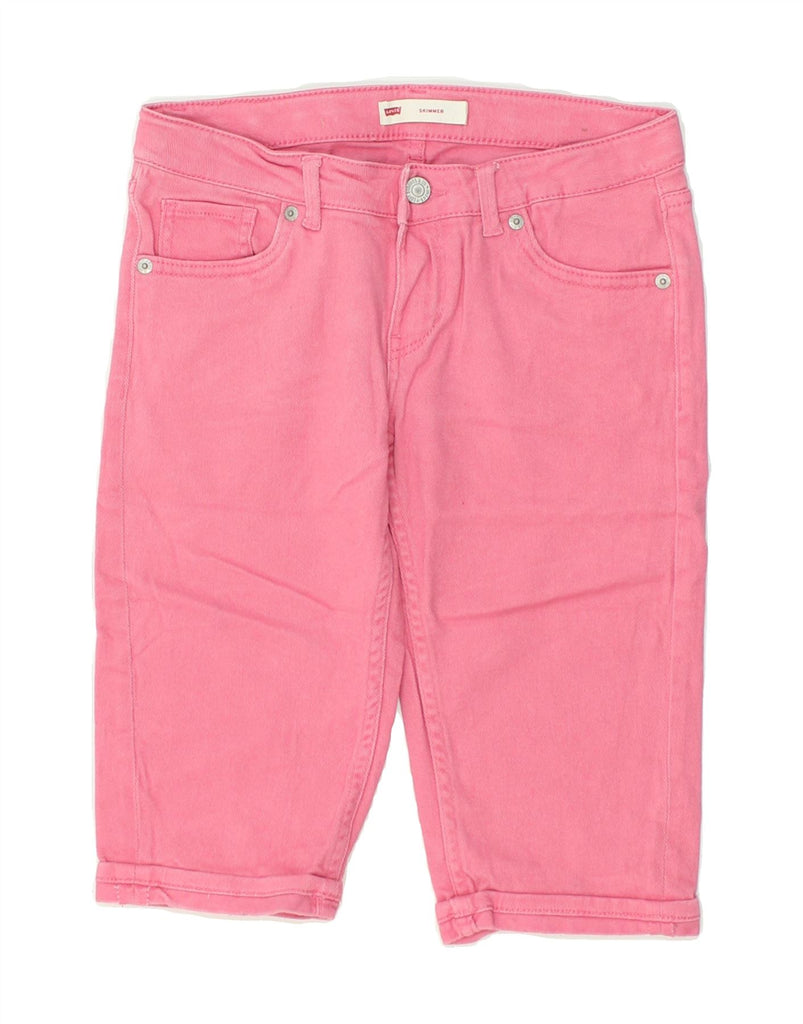 LEVI'S Girls Arcade Bermuda Shorts 15-16 Years W26  Pink Cotton | Vintage Levi's | Thrift | Second-Hand Levi's | Used Clothing | Messina Hembry 