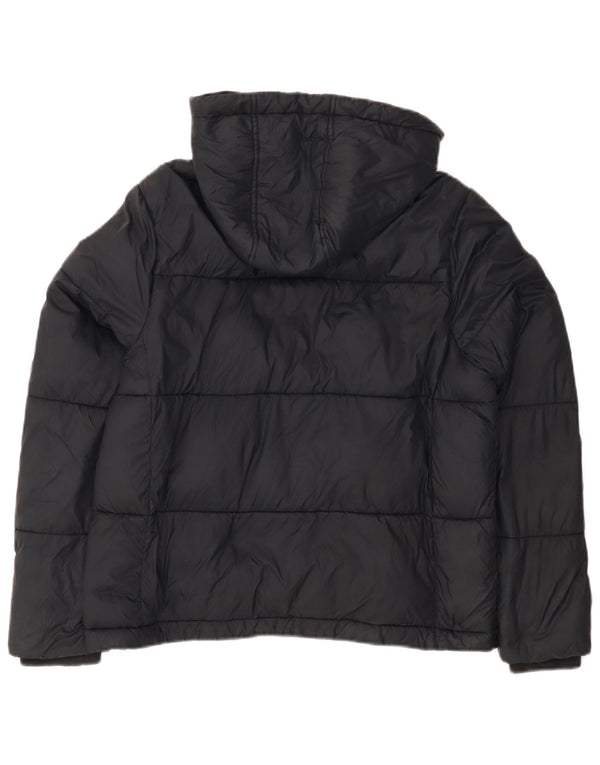 Jack Wills Womens Hooded Relaxed Fit Padded Jacket UK 10 Small Navy Blue