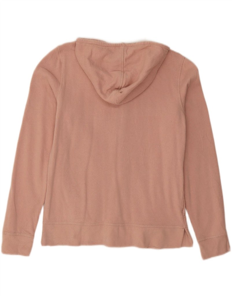 EDDIE BAUER Womens Zip Hoodie Sweater UK 10 Small Pink Polyester Vintage Eddie Bauer and Second-Hand Eddie Bauer from Messina Hembry 