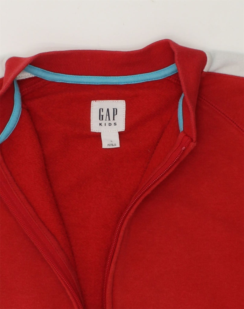 GAP Boys Tracksuit Top Jacket 13-14 Years Large Red Colourblock Cotton | Vintage Gap | Thrift | Second-Hand Gap | Used Clothing | Messina Hembry 