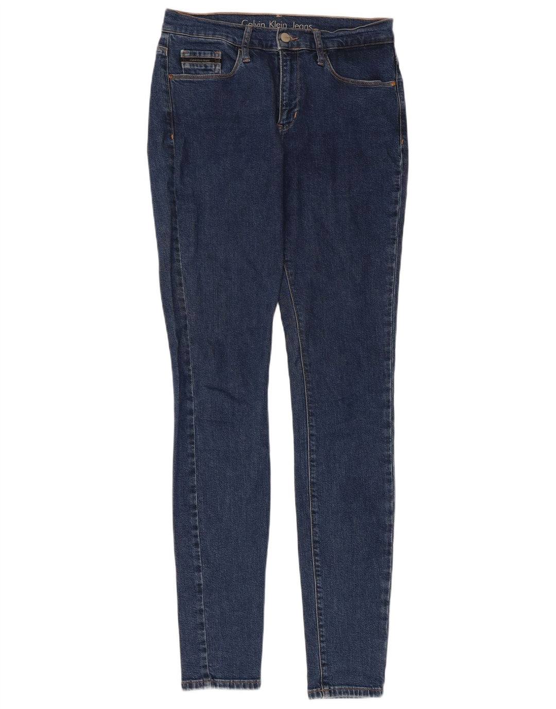 CALVIN KLEIN Womens Skinny Jeans W29 L34 Navy Blue