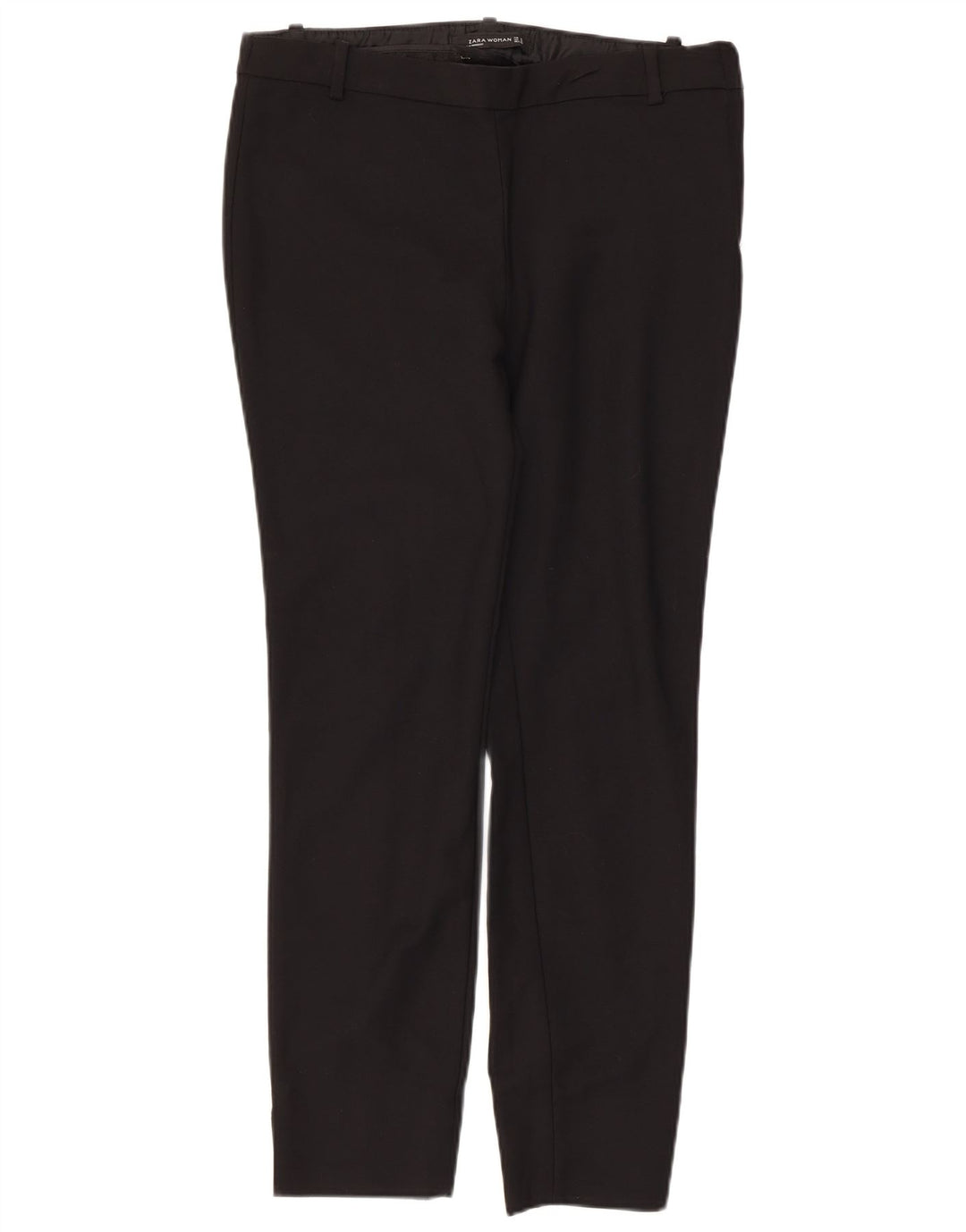 Zara Womens Slim Casual Trousers Medium W32 L26 Black