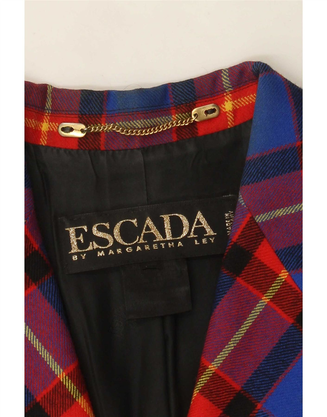 Escada Womens by Margaretha Ley Blazer Jacket UK 14 Medium Multicoloured