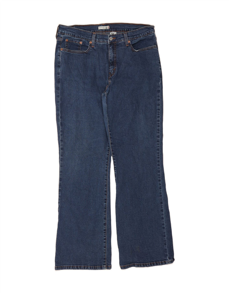 LEVI'S Womens Slimming Bootcut Jeans US 20 3XL W38 L30 Navy Blue Cotton Vintage Levi's and Second-Hand Levi's from Messina Hembry 