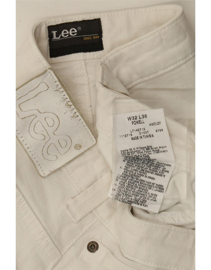 LEE Womens Powell Slim Jeans W32 L27 White Cotton