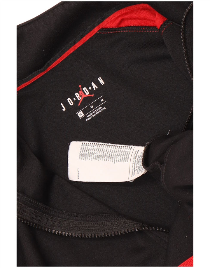Jordan Mens Tracksuit Top Jacket Medium Black Colourblock Polyester