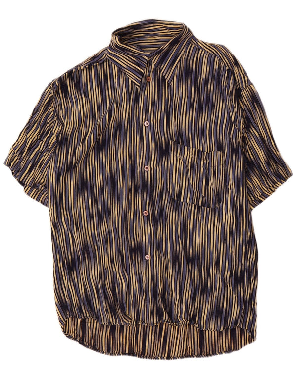 Tipo' S Mens Short Sleeve Shirt Large Multicoloured Striped Viscose
