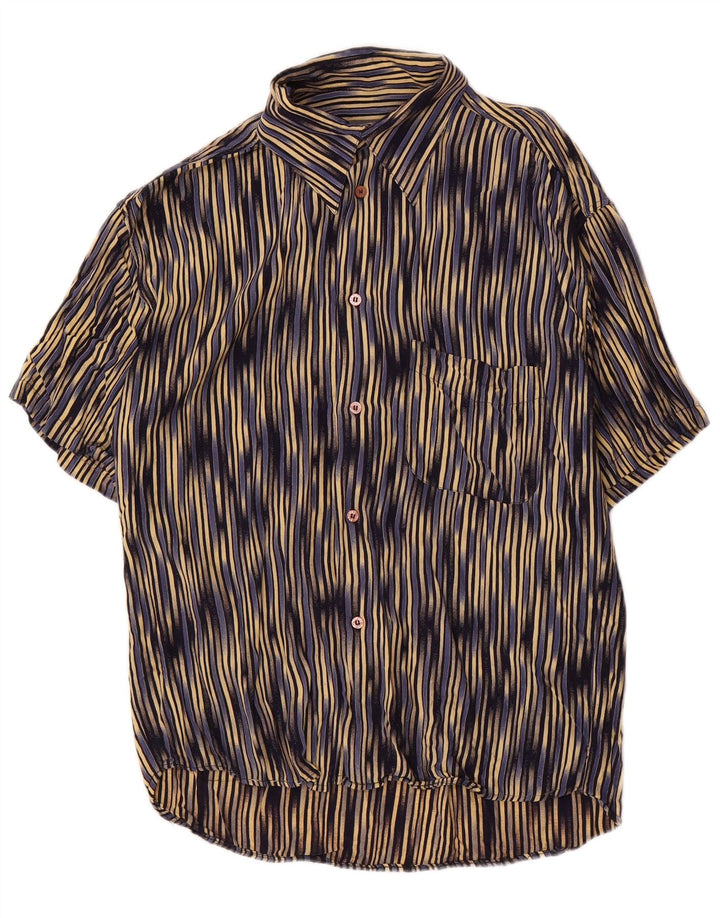 Tipo' S Mens Short Sleeve Shirt Large Multicoloured Striped Viscose