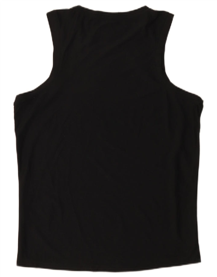 Asics Mens Vest Top Medium Black Polyester