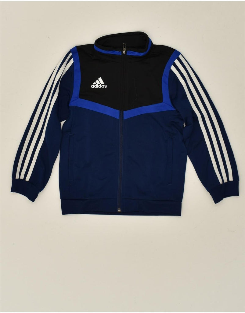 ADIDAS Boys Tracksuit Top Jacket 5-6 Years 2XS  Navy Blue Polyester | Vintage Adidas | Thrift | Second-Hand Adidas | Used Clothing | Messina Hembry 