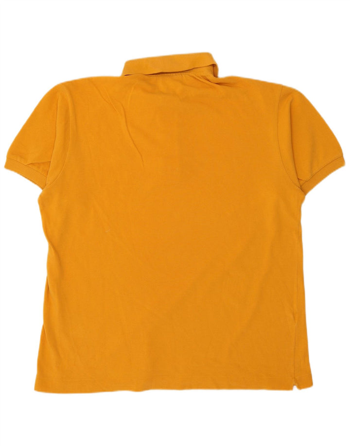 Lacoste Mens Polo Shirt Size 4 Medium Orange Cotton