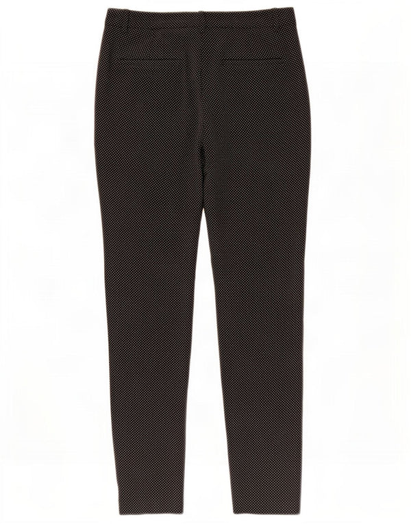 Zara Womens Slim Suit Trousers EU 34 2XS W24 L25 Black Spotted Polyester