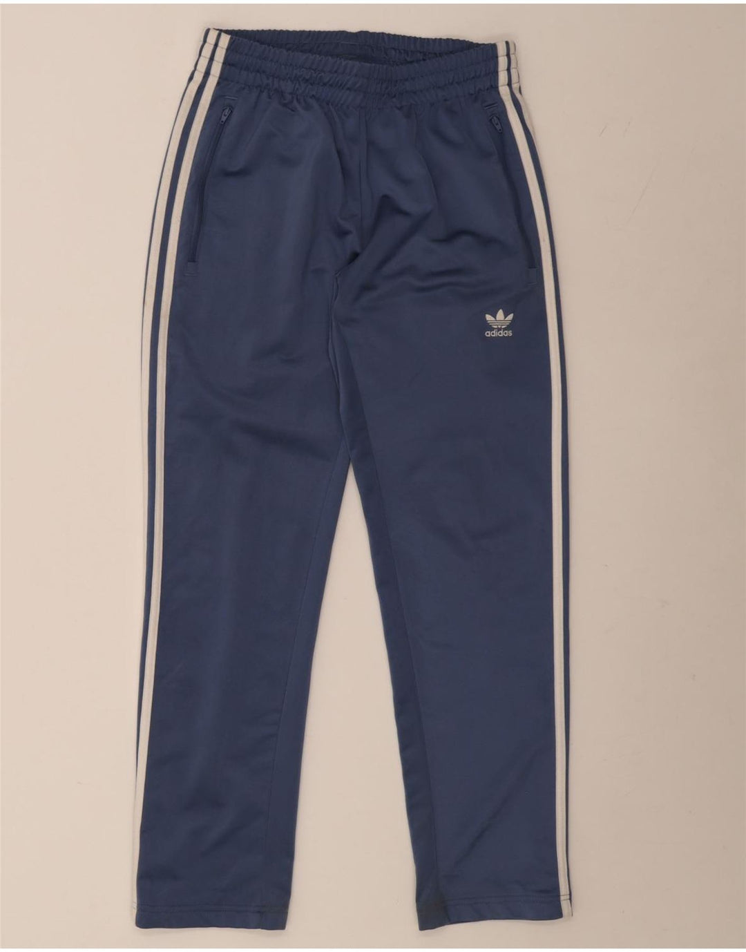 Adidas Mens Tracksuit Trousers Medium  Blue Polyester
