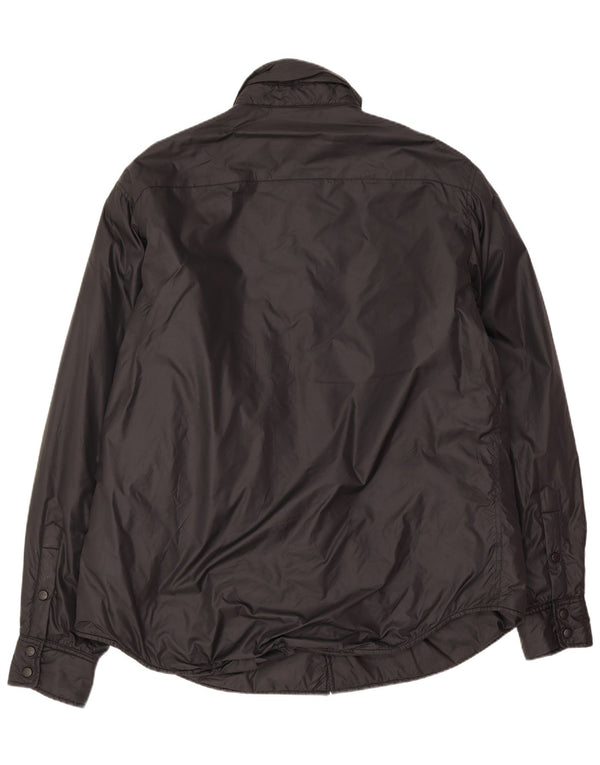 Alberto Aspesi Mens Bomber Jacket UK 42 XL Black Polyamide