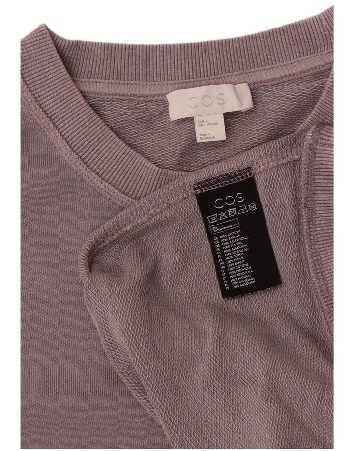 Cos Mens Sweatshirt Jumper Small Purple Cotton