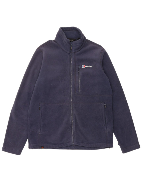 Berghaus Mens Liner Fleece Jacket UK 40 Large Navy Blue Polyester