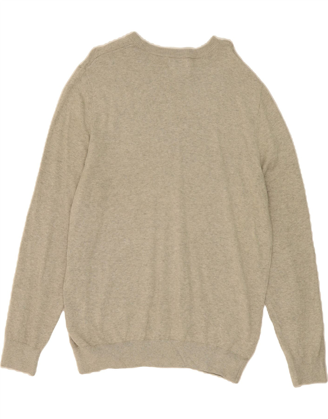 NAUTICA Mens Crew Neck Jumper Sweater Large Beige Cotton Vintage Nautica and Second-Hand Nautica from Messina Hembry 