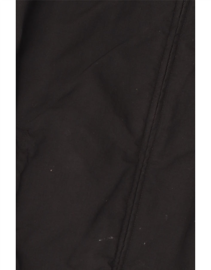 Champion Womens Crop Tracksuit Top Jacket UK 10 Small Black Colourblock