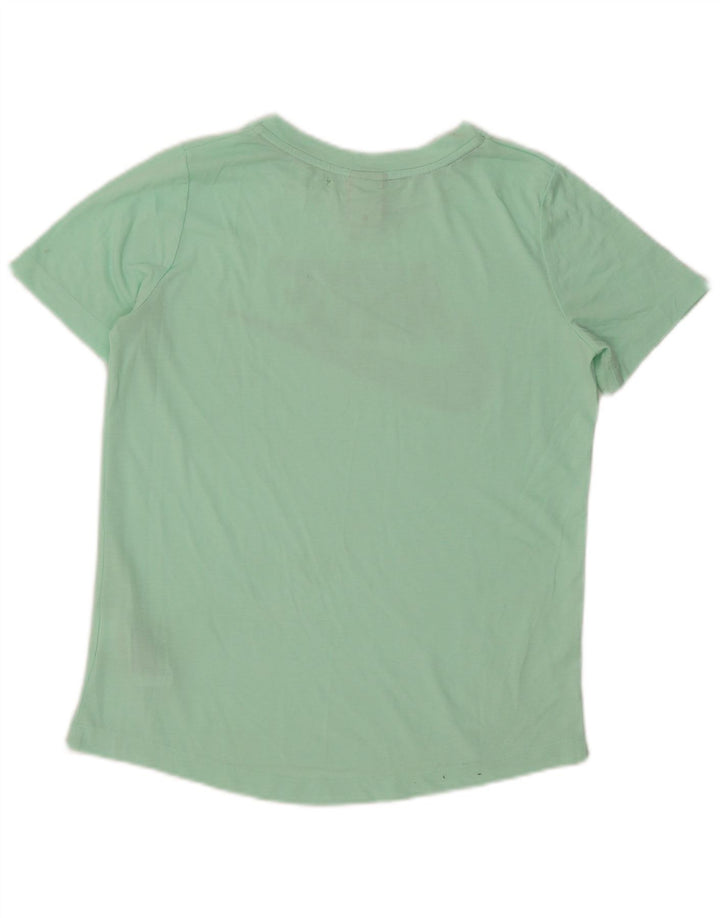 Nike Womens Graphic T-Shirt Top UK 10 Small Green Polyester