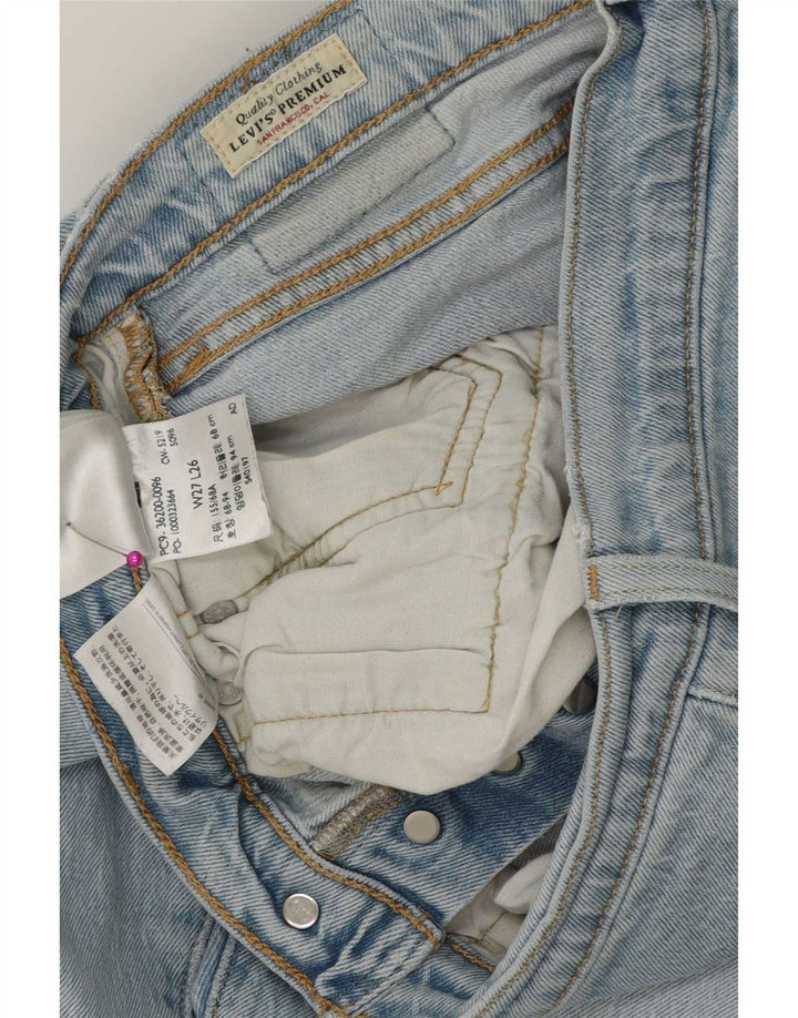 Levi's Womens Straight Jeans W27 L26 Blue Cotton