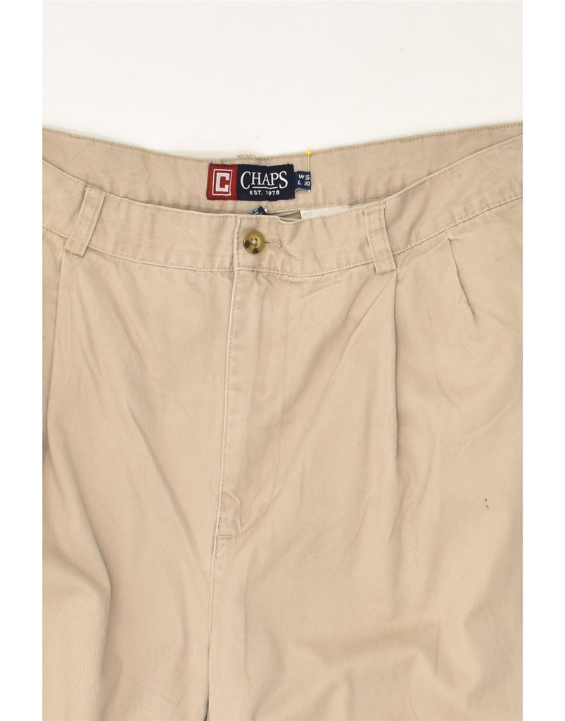 CHAPS Mens Pegged Casual Trousers W36 L30  Beige Cotton | Vintage Chaps | Thrift | Second-Hand Chaps | Used Clothing | Messina Hembry 