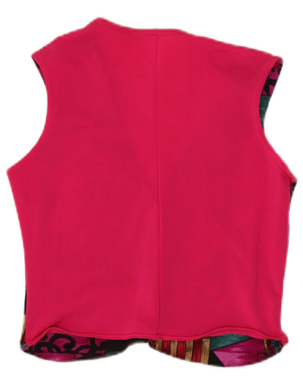 Vintage Womens Waistcoat UK 10 Small Multicoloured Patchwork