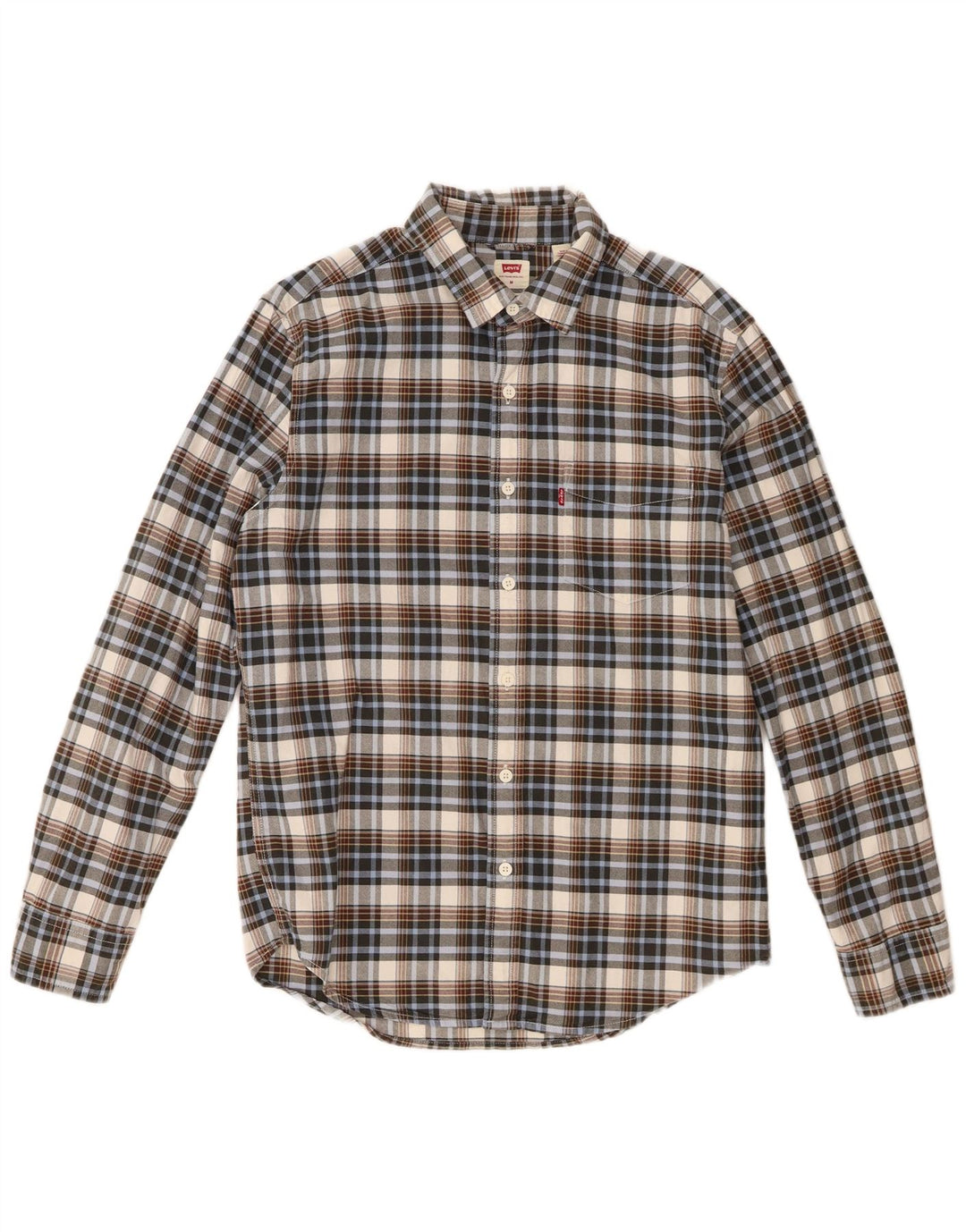 Levi's Mens Standard Fit Shirt Medium Multicoloured Check Cotton