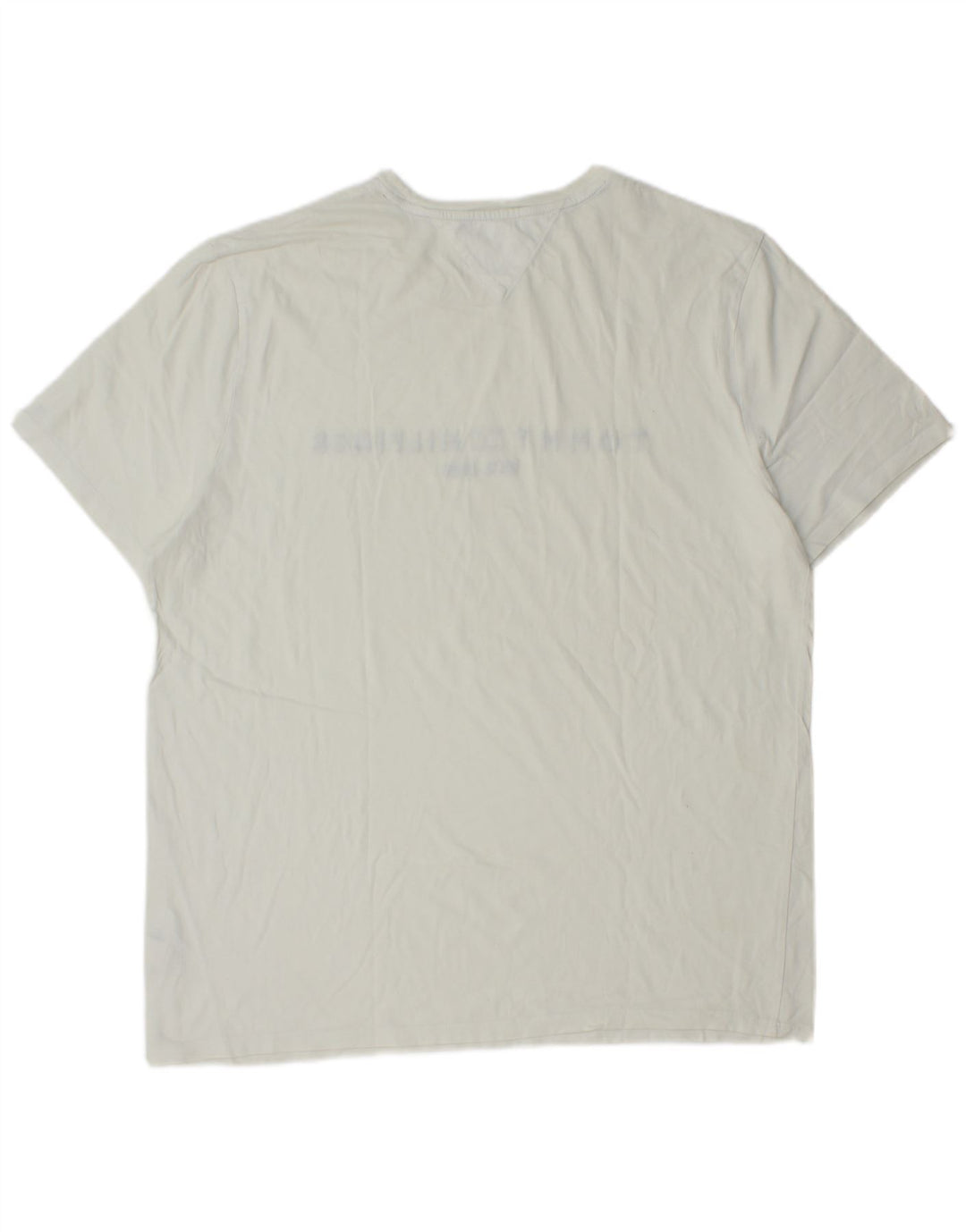Tommy Hilfiger Mens Regular Fit Graphic T-Shirt Top XL White Cotton