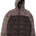 Adidas Boys Hooded Padded Jacket 13-14 Years Black Colourblock Polyester
