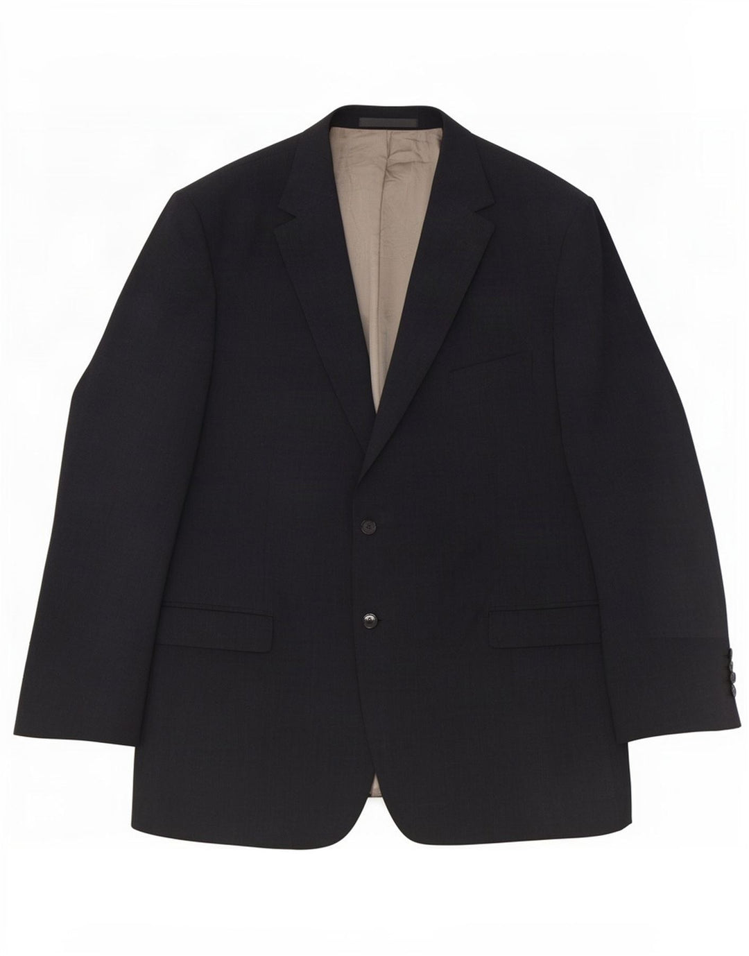 Marks & Spencer Mens Long 2 Button Blazer Jacket UK 48 2XL Grey Wool