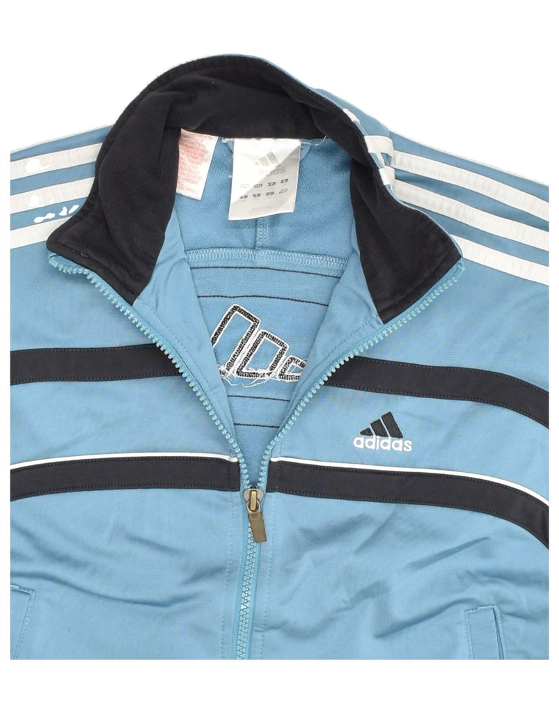 ADIDAS Boys Tracksuit Top Jacket 11-12 Years Blue Polyester | Vintage Adidas | Thrift | Second-Hand Adidas | Used Clothing | Messina Hembry 