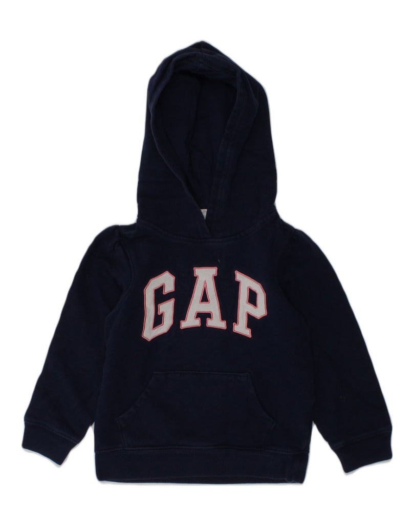 GAP Boys Graphic Hoodie Jumper 4-5 Years Navy Blue Cotton | Vintage Gap | Thrift | Second-Hand Gap | Used Clothing | Messina Hembry 