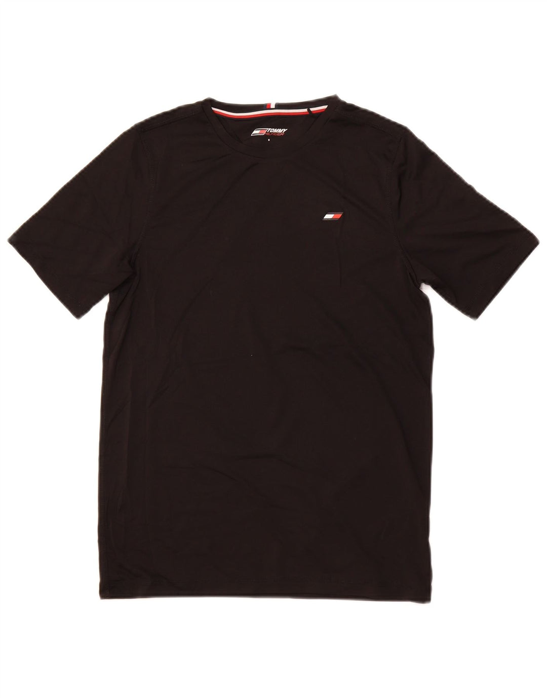 TOMMY HILFIGER Mens T-Shirt Top Small Black Polyester