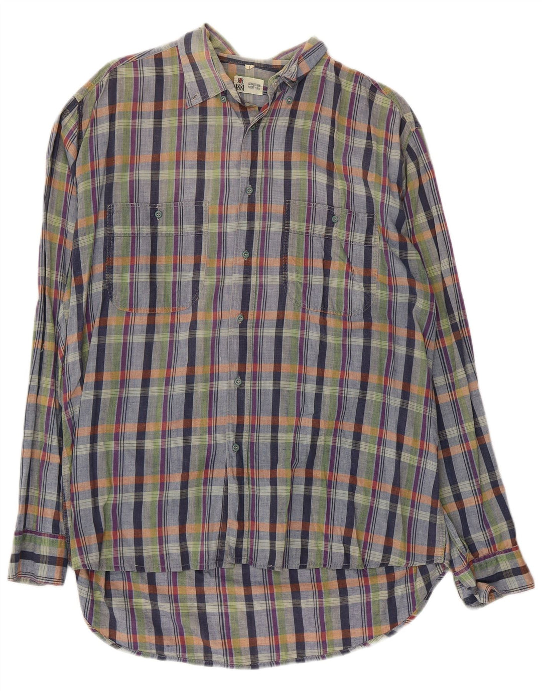CERRUTI 1881 Mens Shirt Large Multicoloured Check