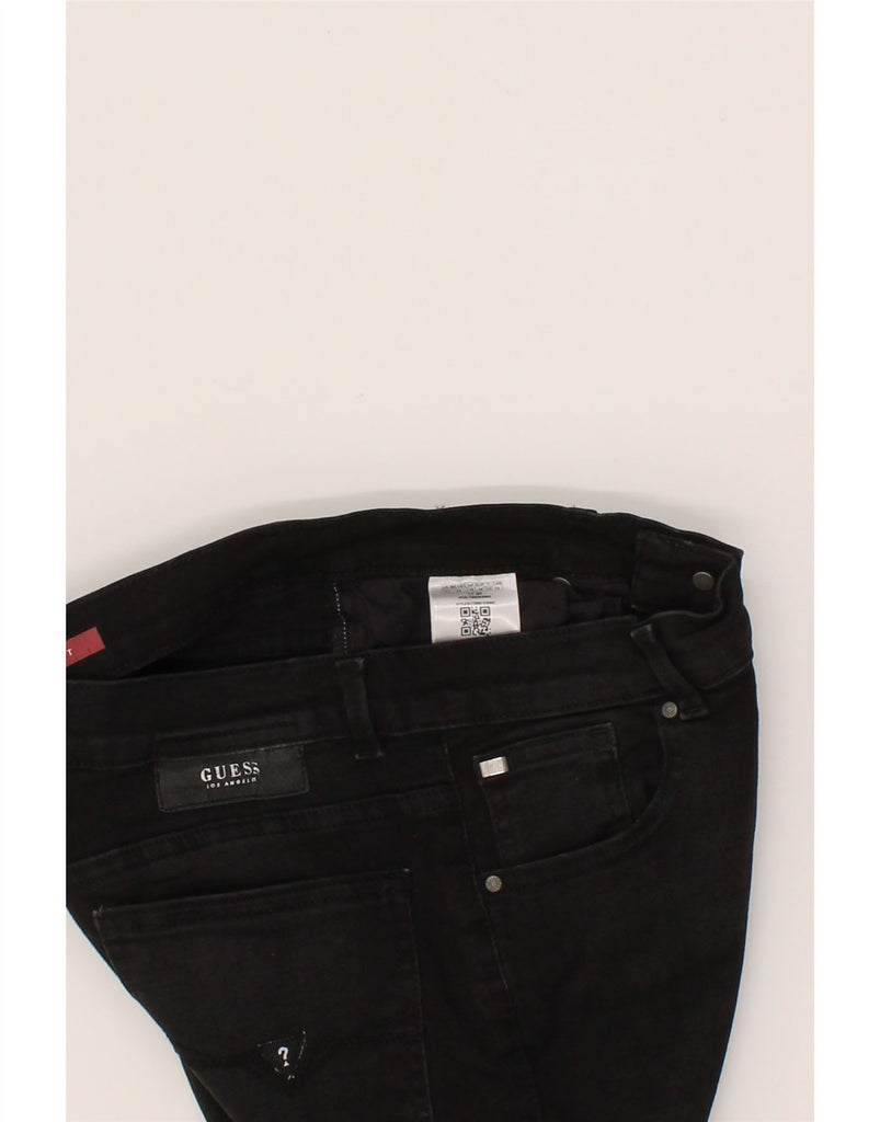 GUESS Womens Skinny Jeans UK 14 Medium W30 L31 Black Cotton Vintage Guess and Second-Hand Guess from Messina Hembry 