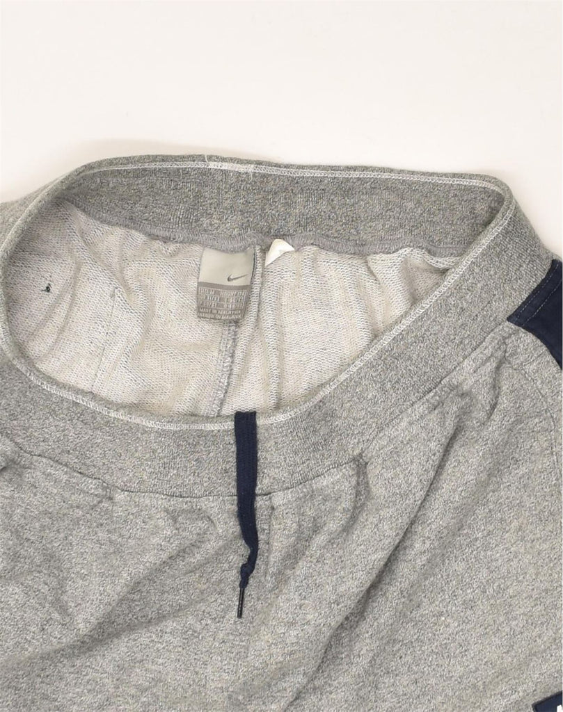 NIKE Mens Tracksuit Trousers Medium Grey Cotton | Vintage Nike | Thrift | Second-Hand Nike | Used Clothing | Messina Hembry 