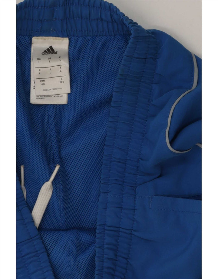 Adidas Mens Graphic Sport Shorts Large Blue Polyester