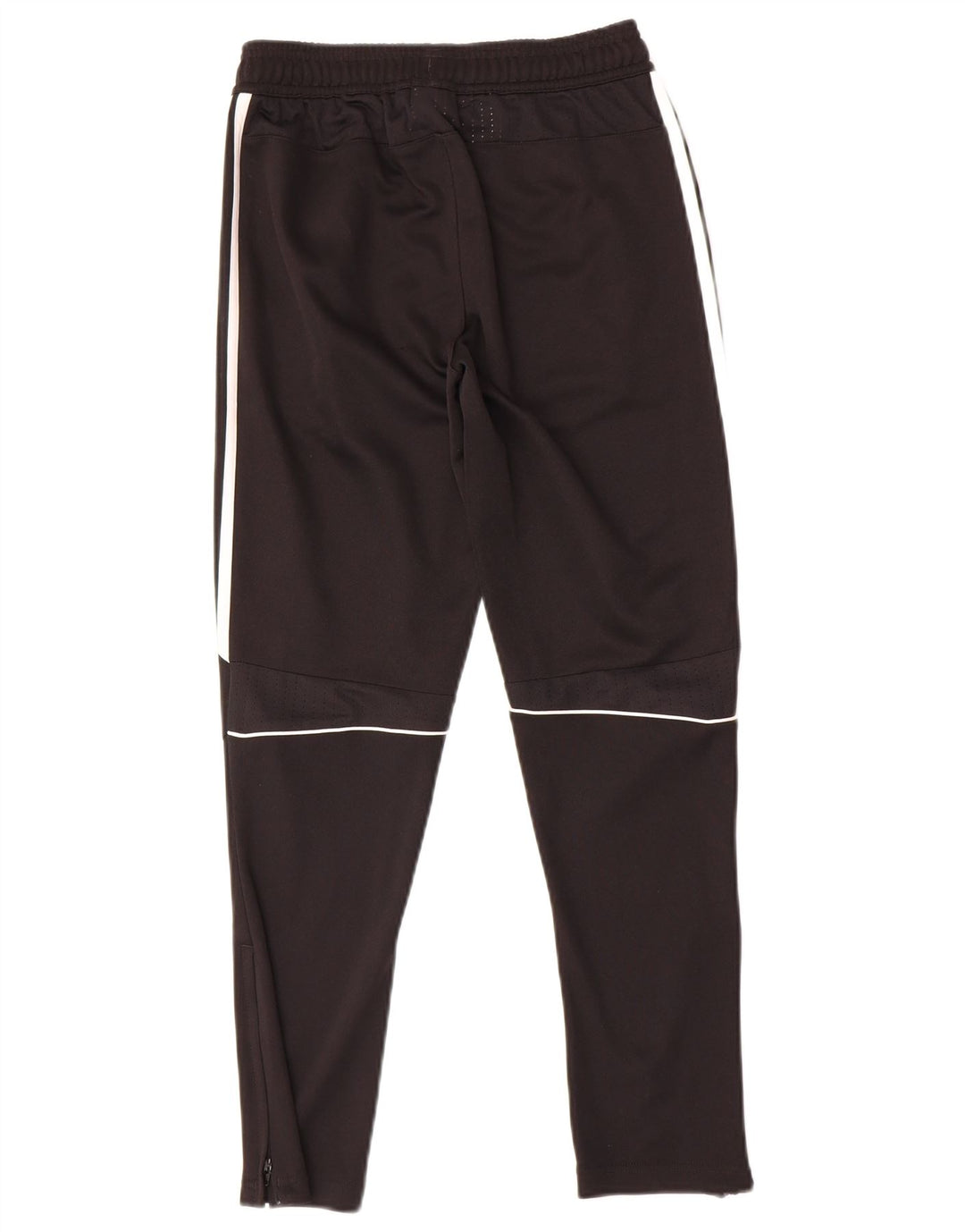 ADIDAS Boys Tracksuit Trousers 11-12 Years Black Polyester