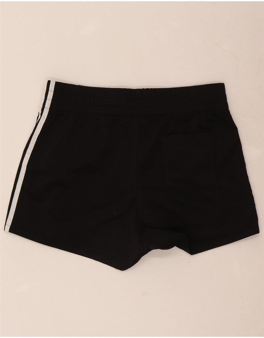 Adidas Womens Sport Shorts UK 14 Medium Black Polyester