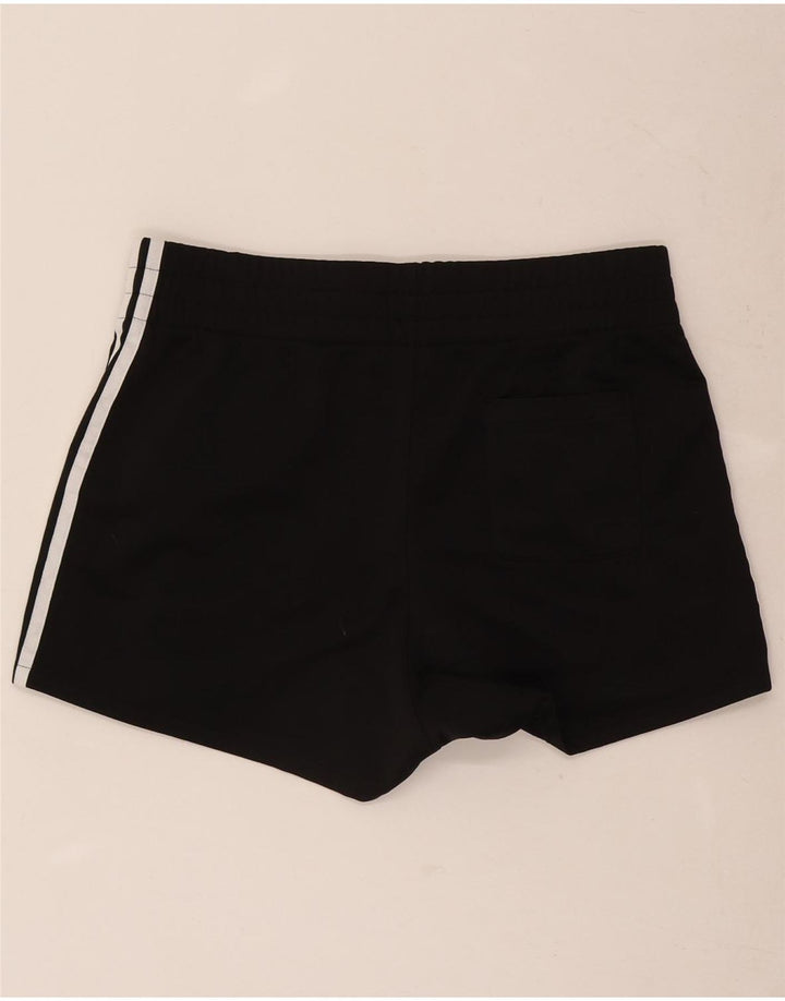 Adidas Womens Sport Shorts UK 14 Medium Black Polyester