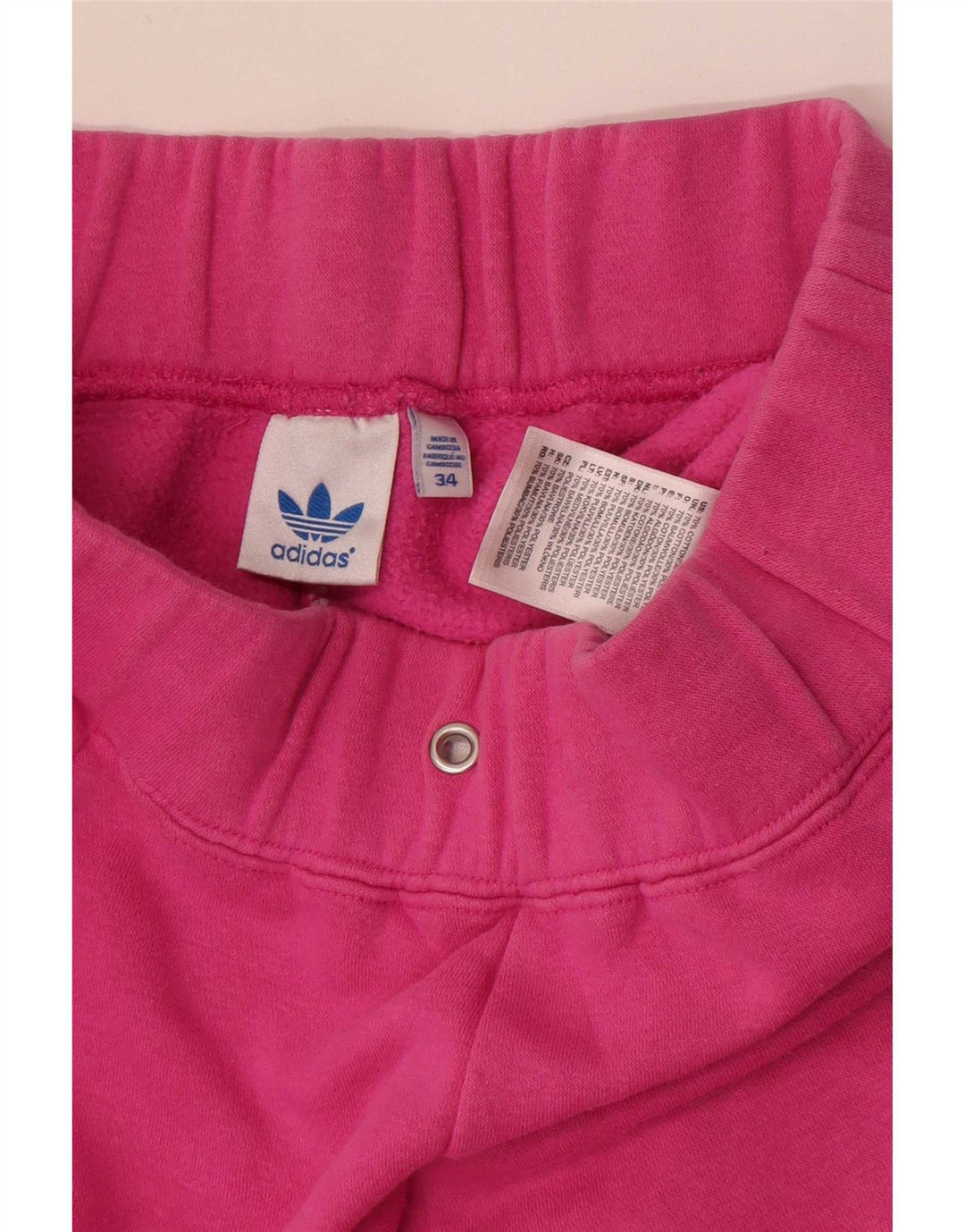 Adidas Womens Tracksuit Trousers EU 34 Small Pink Cotton