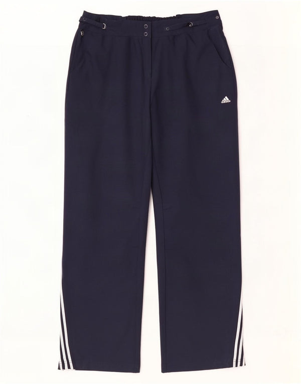 Adidas Womens Climalite Chino Trousers UK 14 Medium W32 L32 Navy Blue