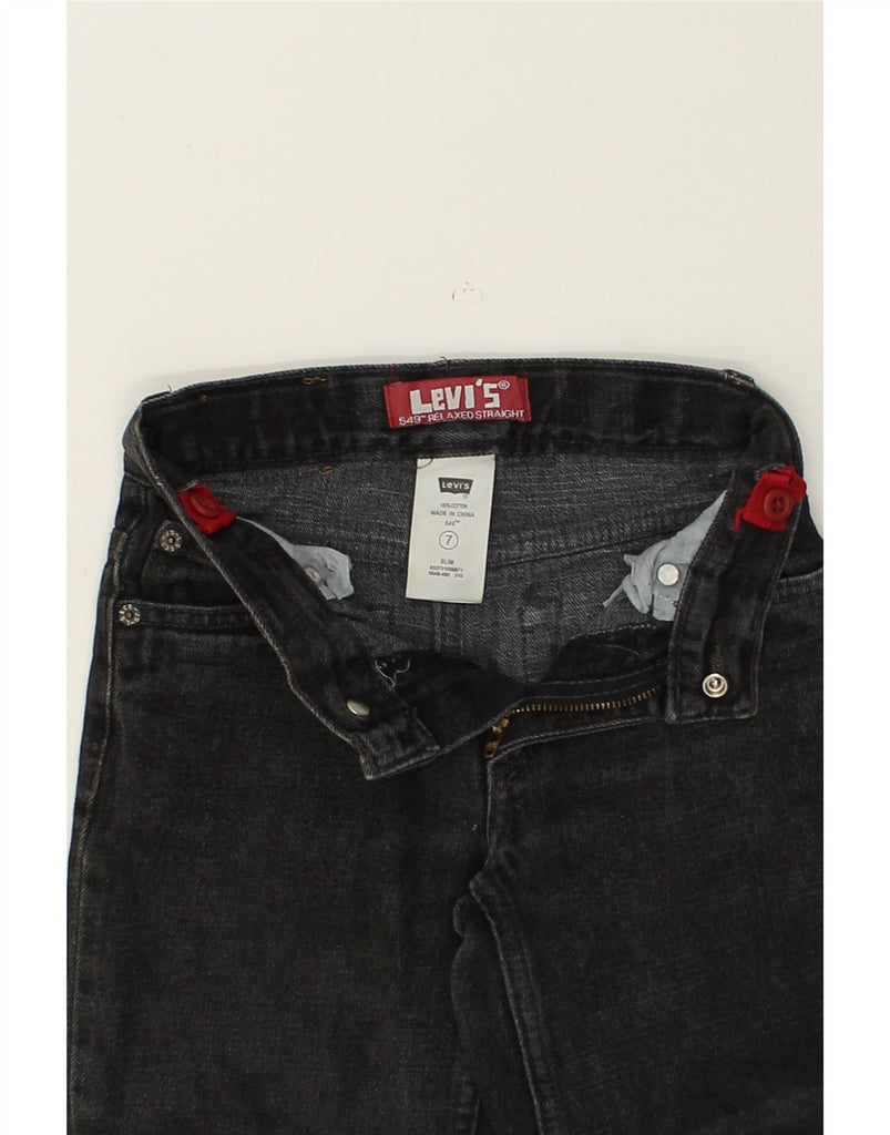 LEVI'S Boys 549 Relaxed Fit Straight Jeans 6-7 Years W22 L20 Black Cotton | Vintage Levi's | Thrift | Second-Hand Levi's | Used Clothing | Messina Hembry 