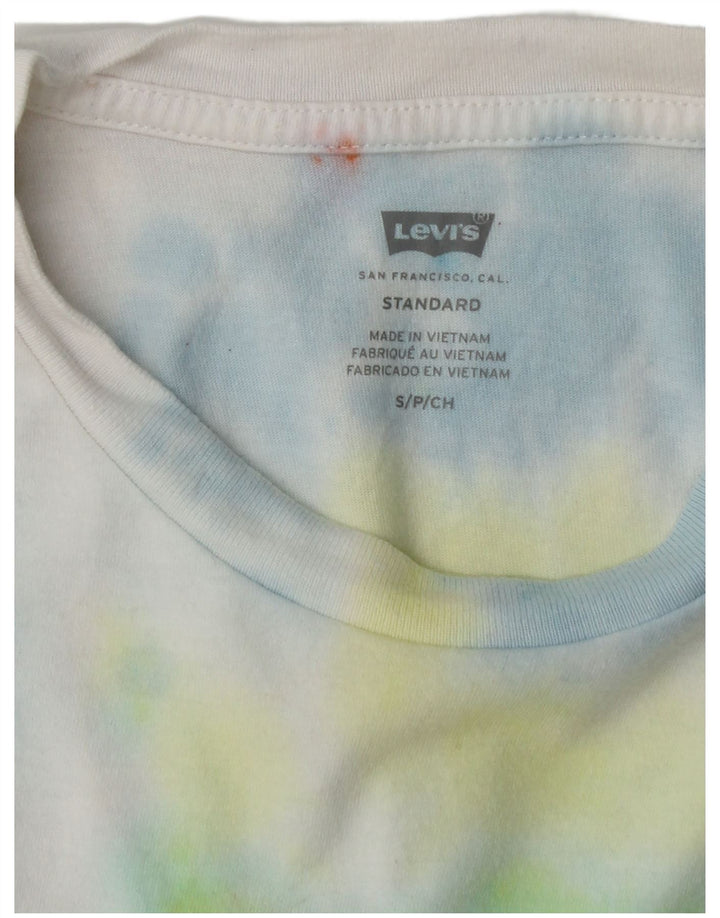 Levi's Mens Standard Graphic T-Shirt Top Small Multicoloured Tie Dye Cotton