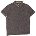 Fat Face Mens Polo Shirt Large Grey Flecked Cotton