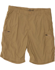 IZOD Mens Cargo Shorts W34 Large Beige Nylon